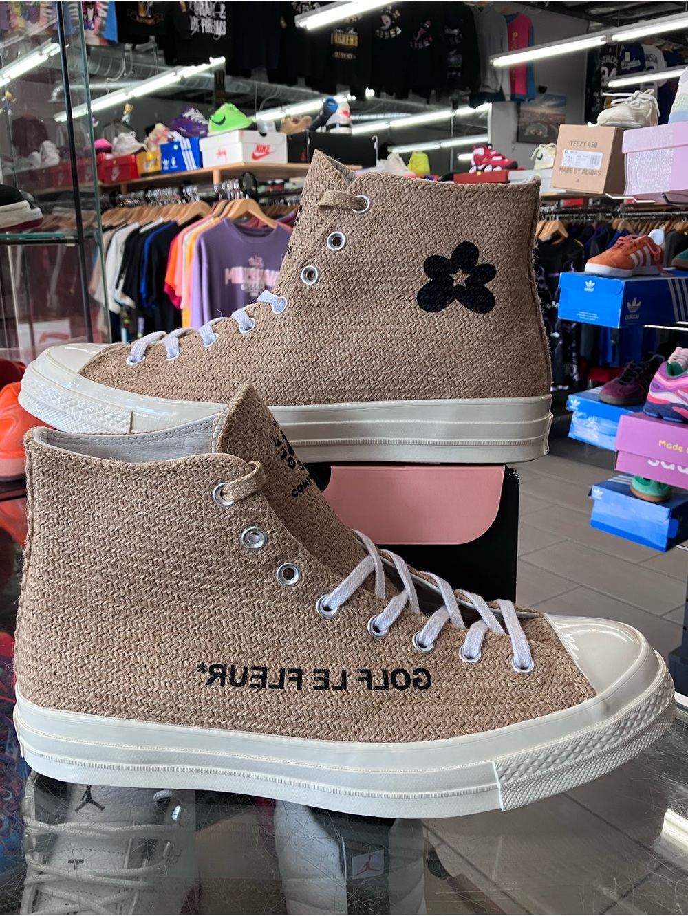 Converse Chuck Taylor All Star 70 Hi Golf le Fleur Burlap Size 12